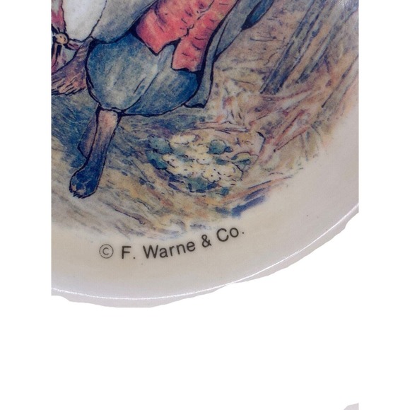 Vintage 1976 Fraser Nursery Rhyme & Eden Peter Rabbit Melamine Bowls Set Of 2 - Picture 7 of 10